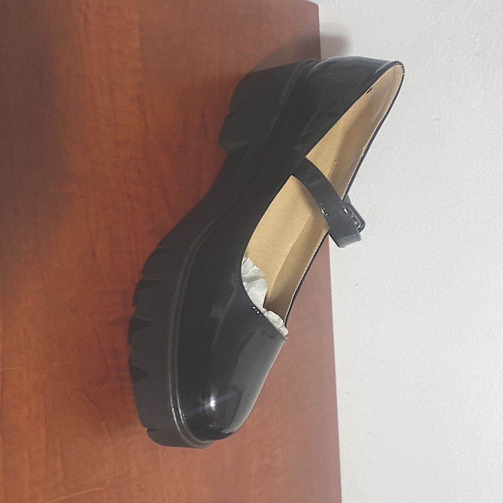 Mary Jane chunky heeled shoes